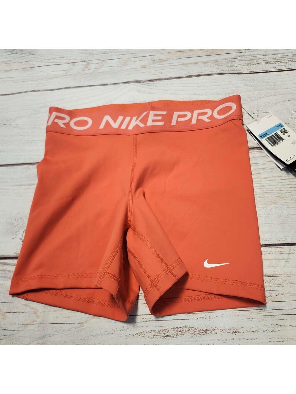 Nike Pro Orange Compression Shorts Medium